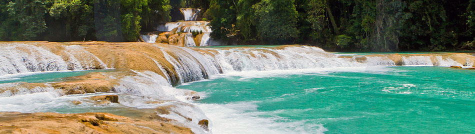Le cascate di Agua Azul in Chiapas, Messico
